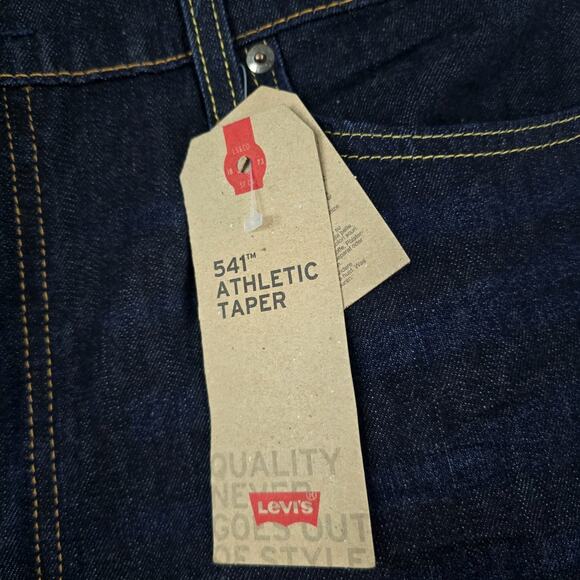 NWT Levi's 541 athletic taper jeans blue 38x28 denim mens 5673 - Picture 2 of 12